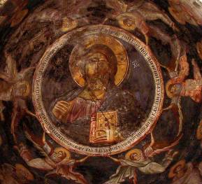 Исус Христос Пантократор - Богородица Перивлептос, Охрид