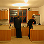 the kitchen in the monastic quarters, at the beginning